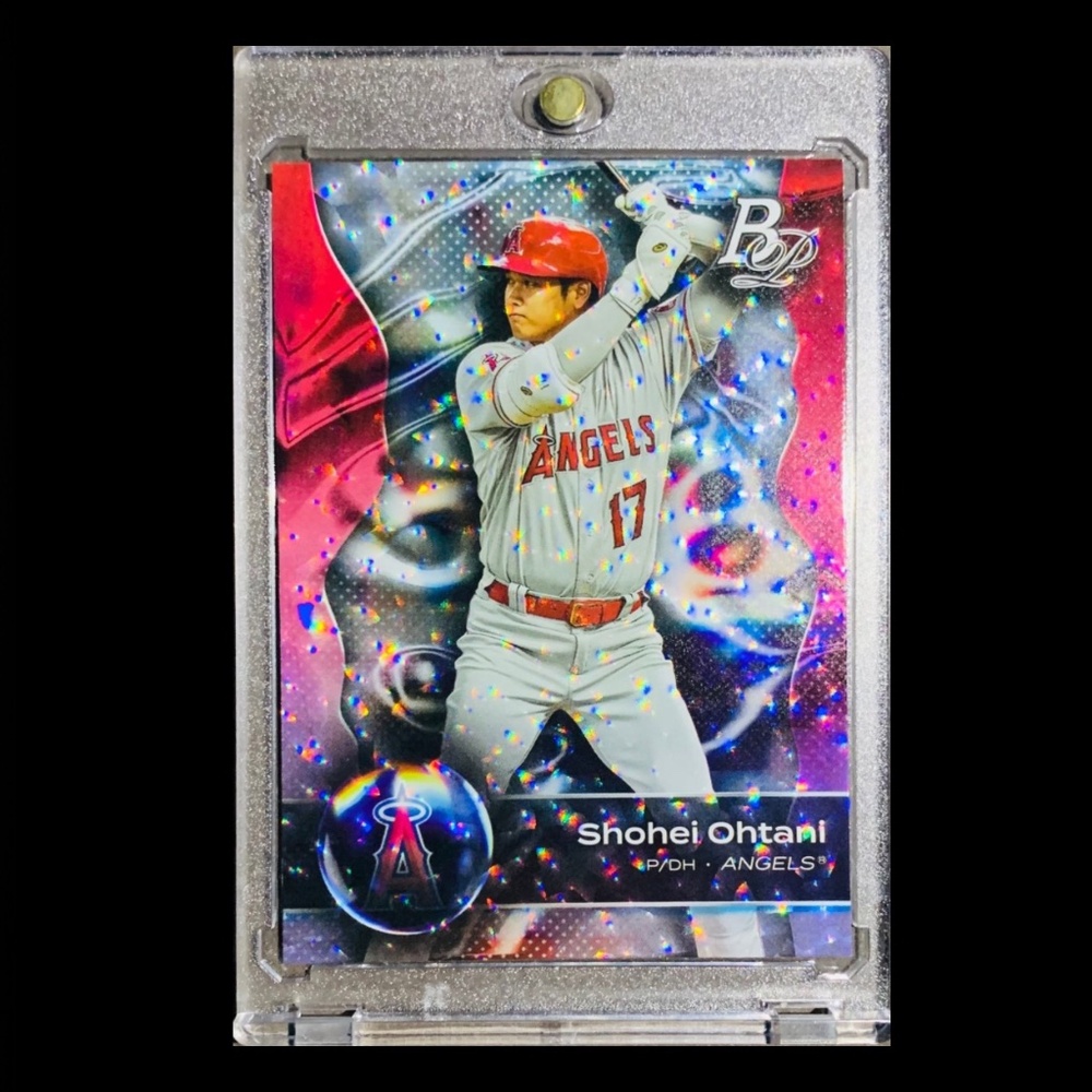 🔥⚾️ Shohei Ohtani - Topps silver cracked ice baseball card  Los Angeles Dodgers